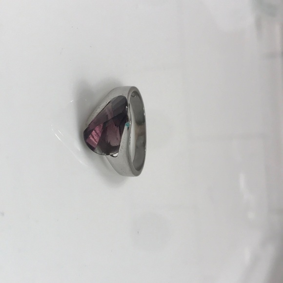 Amethyst and sterling silver ring - Picture 4 of 6